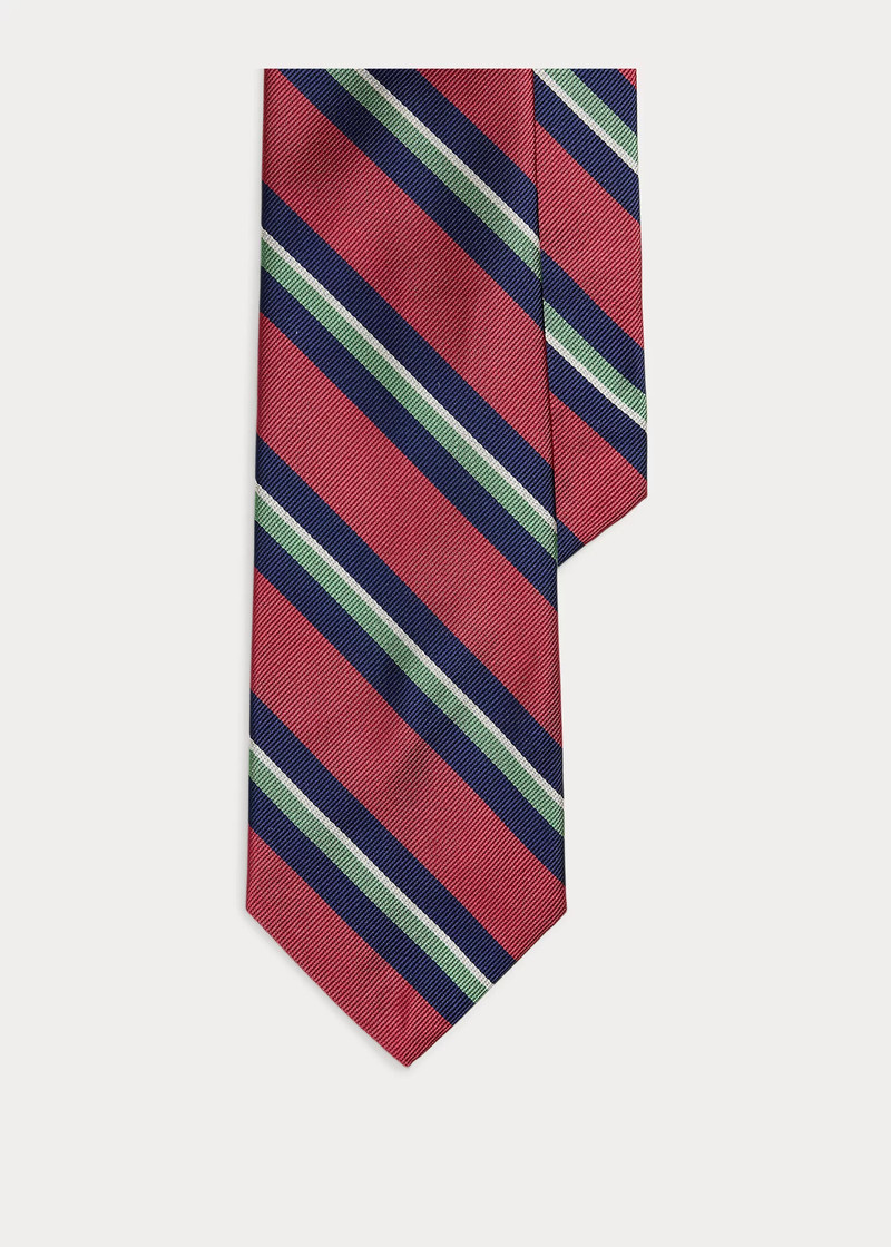 Striped Silk Repp Tie 1
