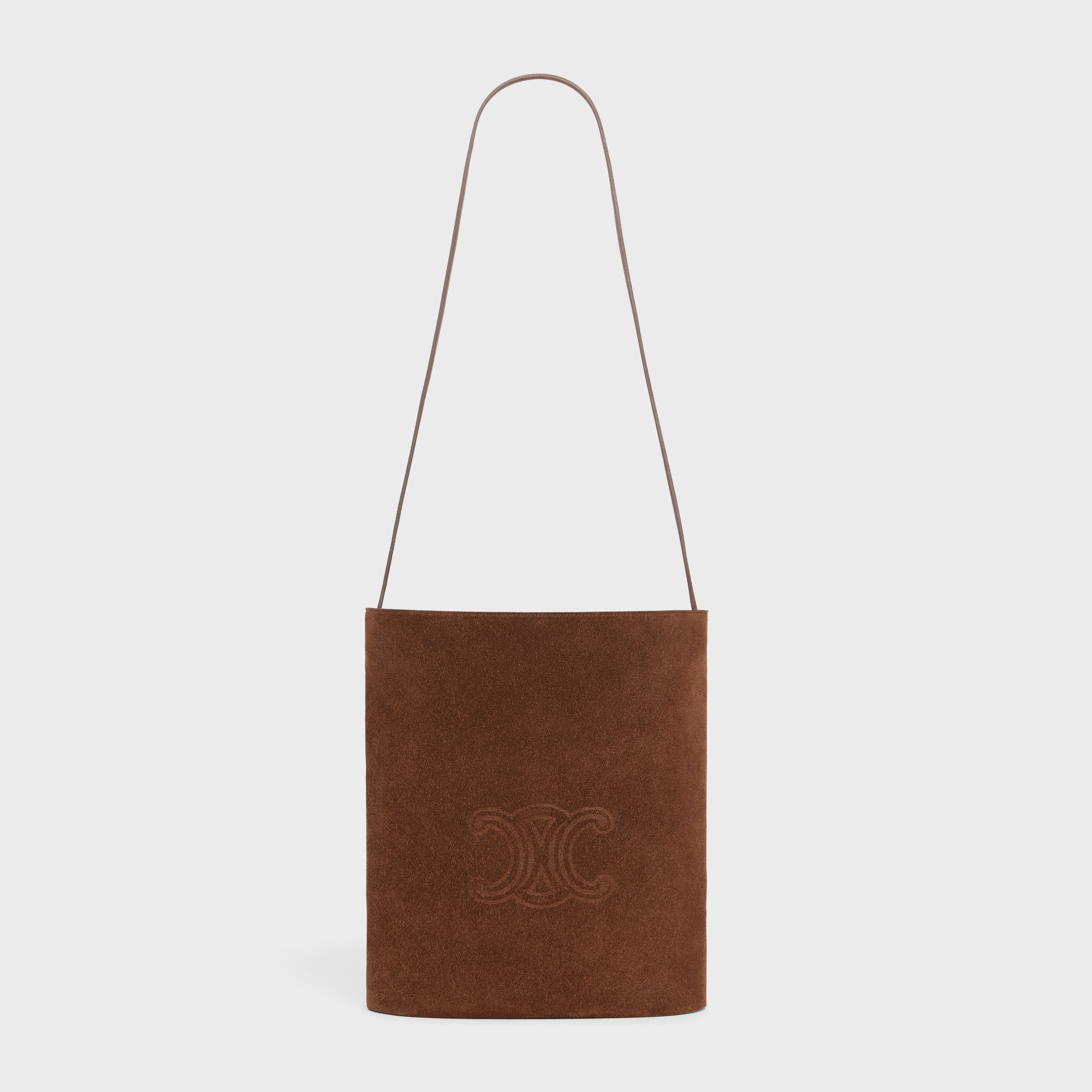 BUCKET in SUEDE CALFSKIN WITH TRIOMPHE EMBOSSED - 6
