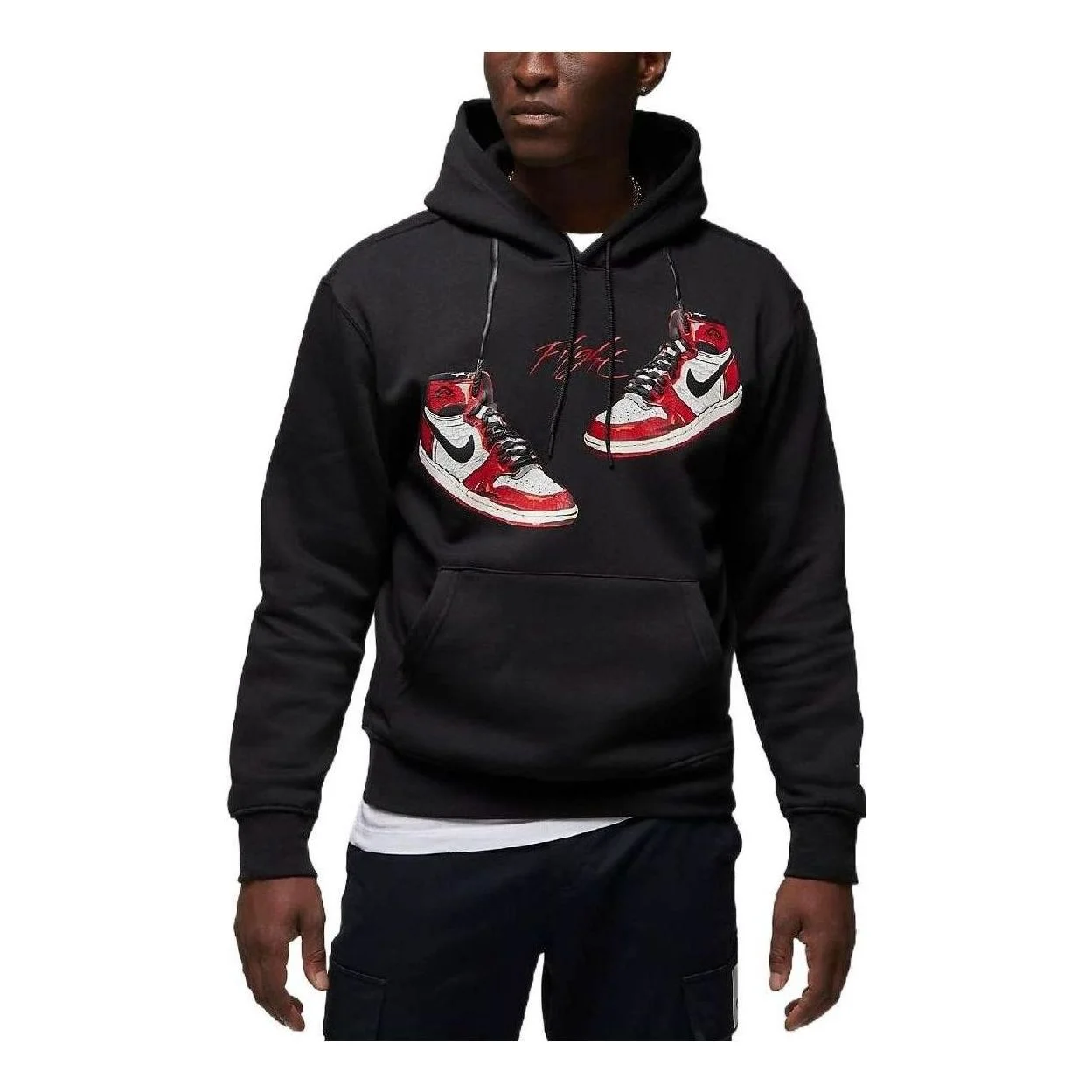 Air Jordan 1 Chicago Lost And Found Hoodie 'Black' FD0568-010 - 1