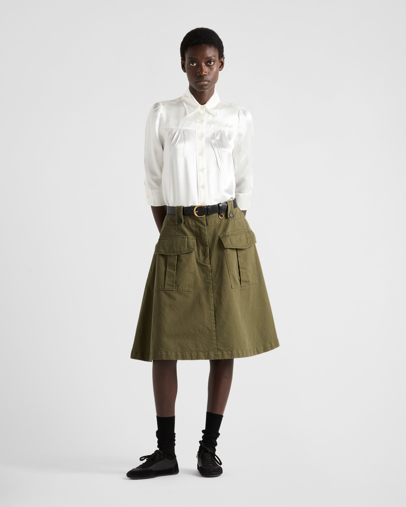 Prada Cotton skirt with cargo pockets outlook