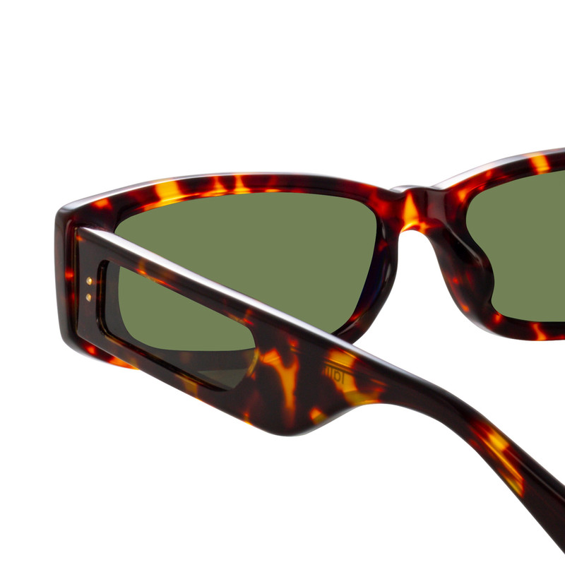 MEN'S TALITA RECTANGULAR SUNGLASSES IN TORTOISESHELL 4
