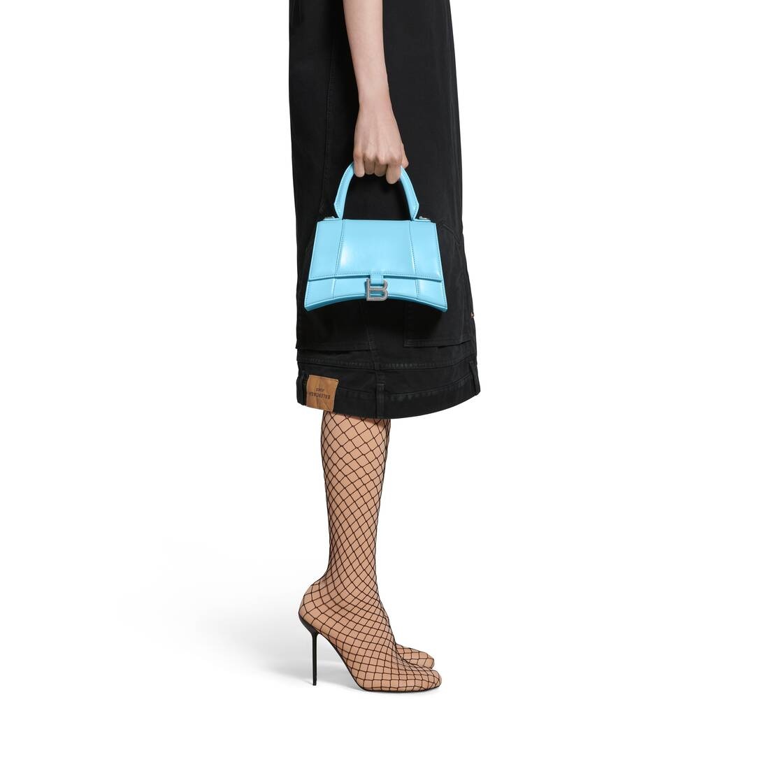 Women's Hourglass Small Handbag Box in Blue - 4