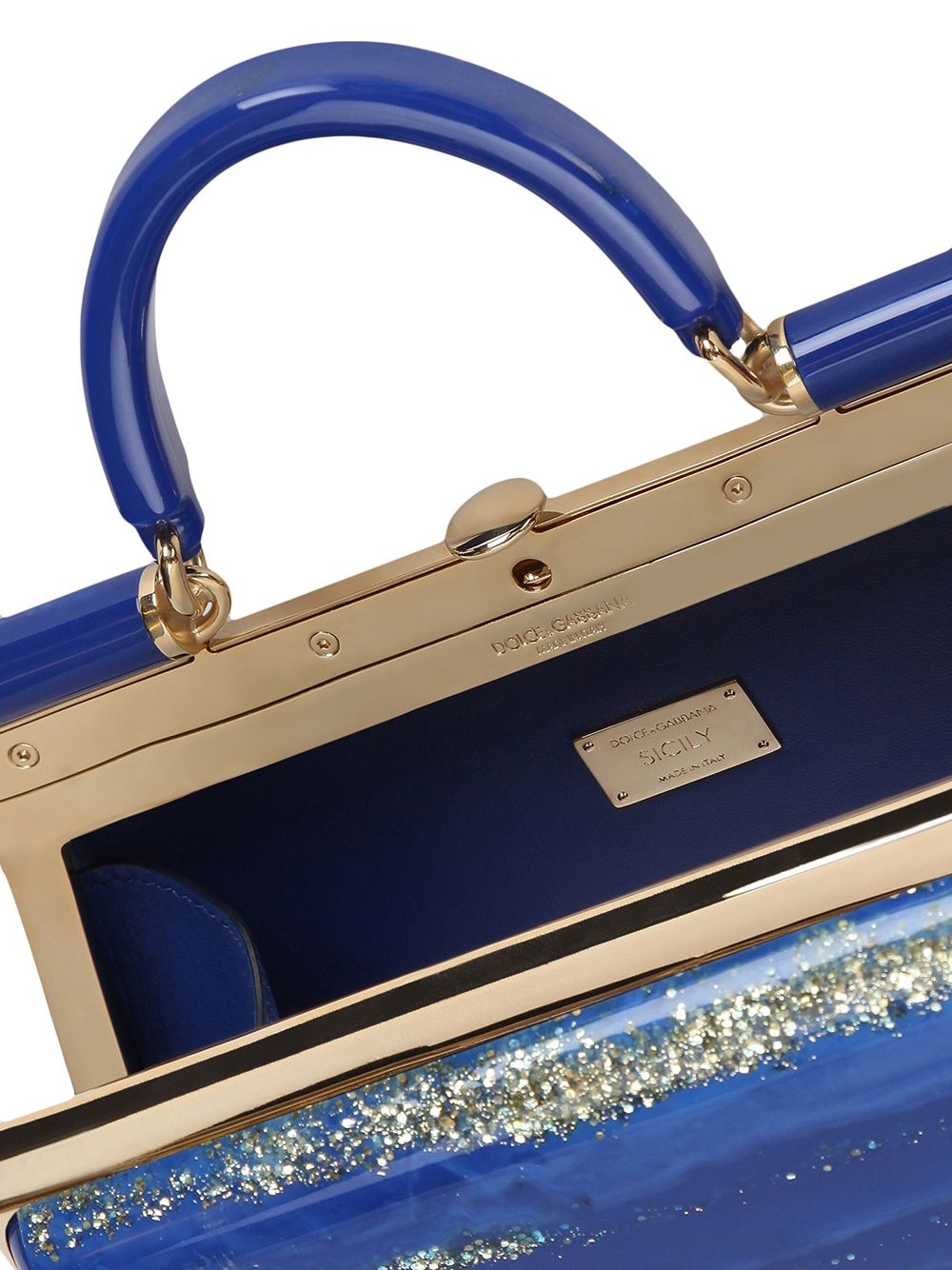 Sicily marble-effect tote bag - 4