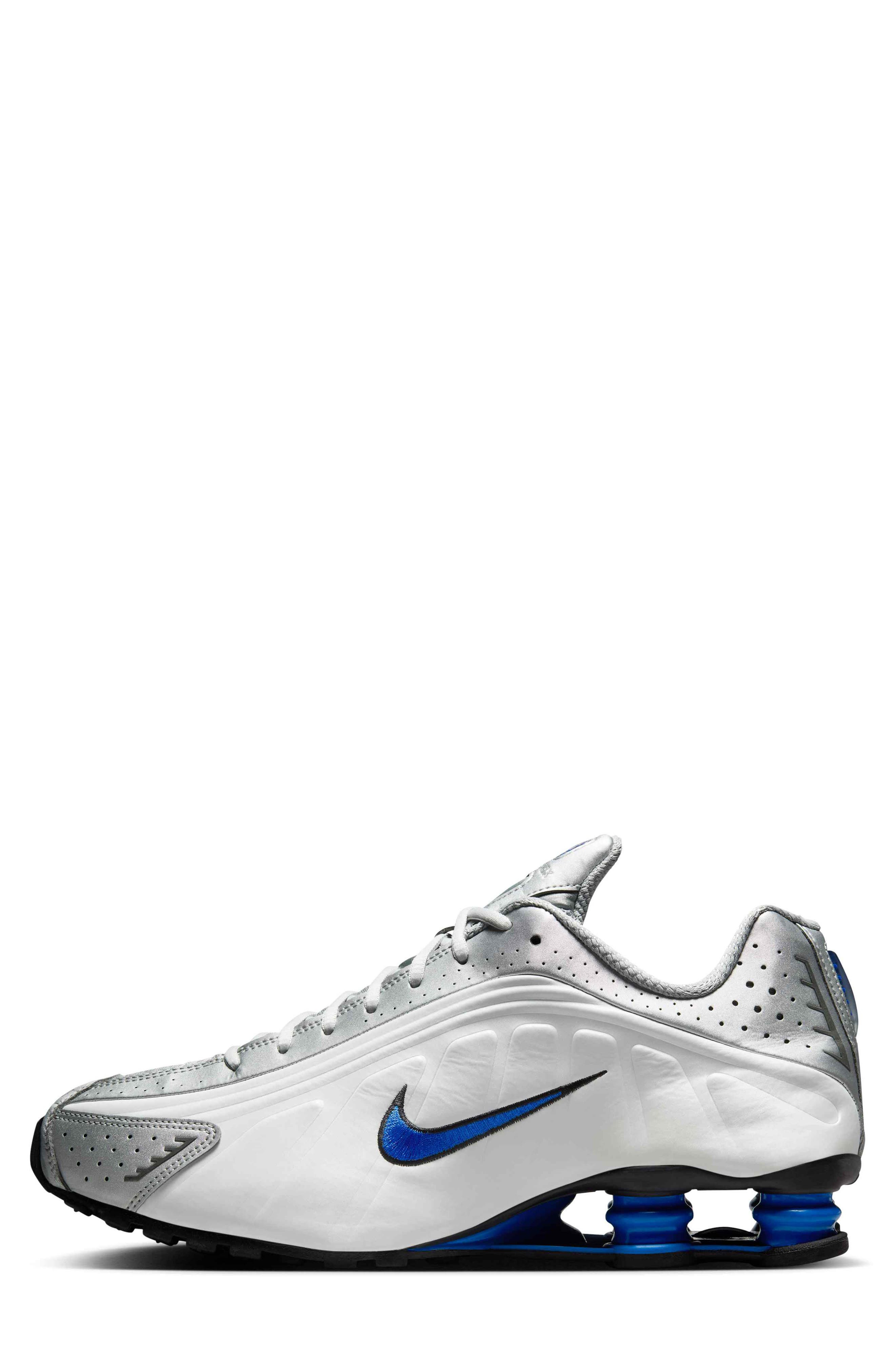 Nike Shox R4 Sneaker in White/Racer Blue at Nordstrom - 2