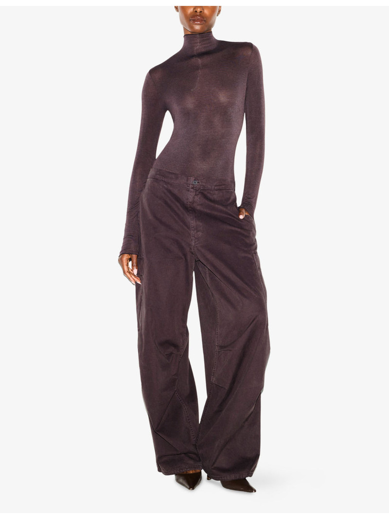 SKIMS Sheer Modal Long-Sleeve Jersey Bodysuit outlook