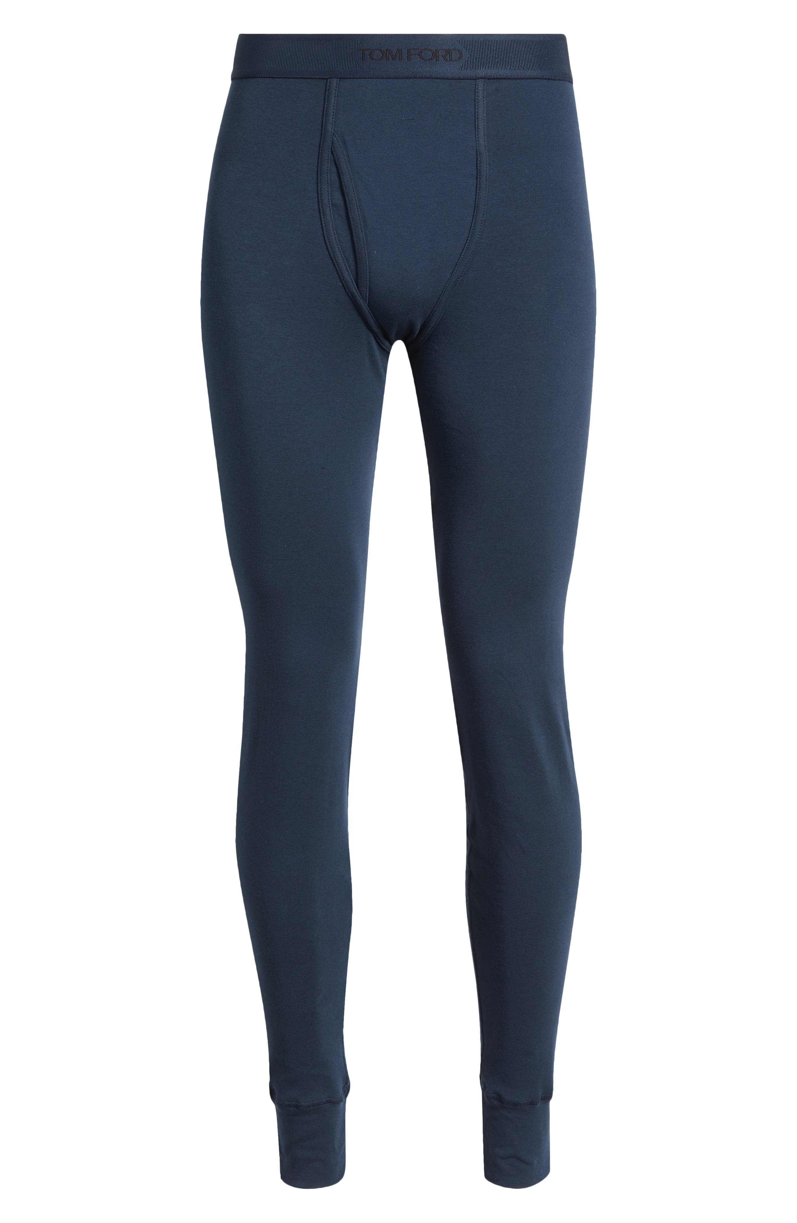 TOM FORD Stretch Cotton Long Johns in Dark Sapphire at Nordstrom - 5