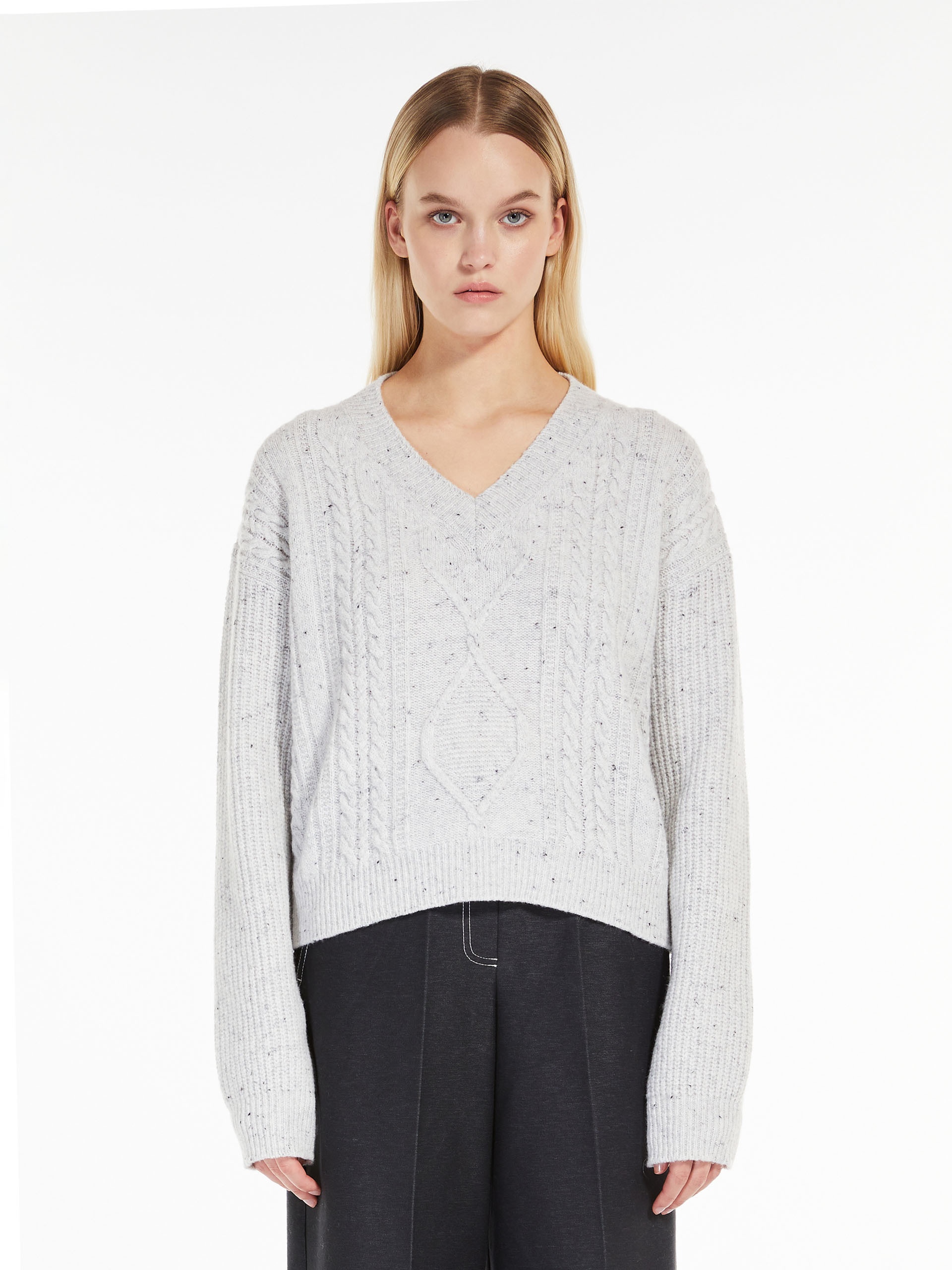 CARMELA Cropped wool knit jumper - 3