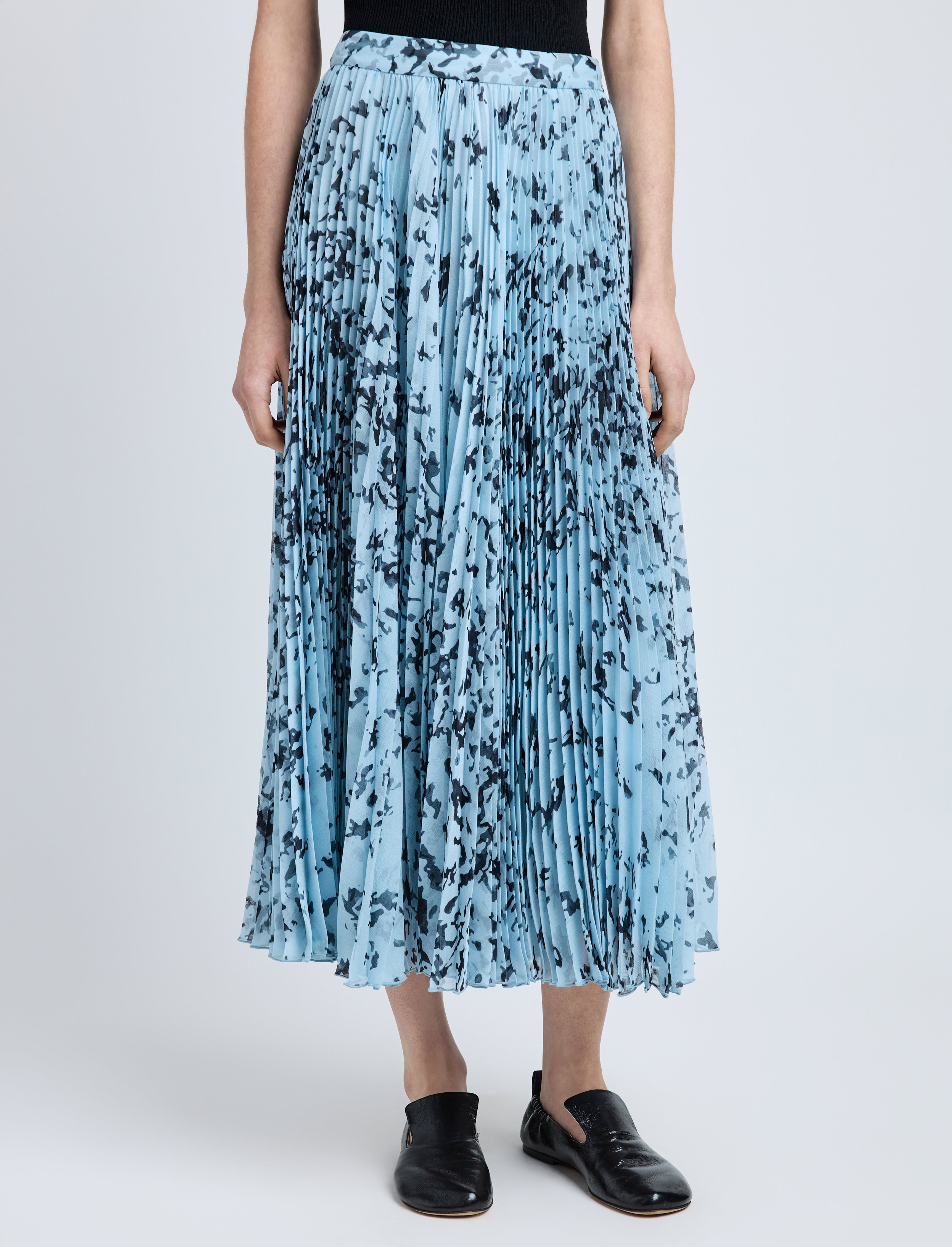 Cecily Skirt in Printed Crinkle Chiffon - 5