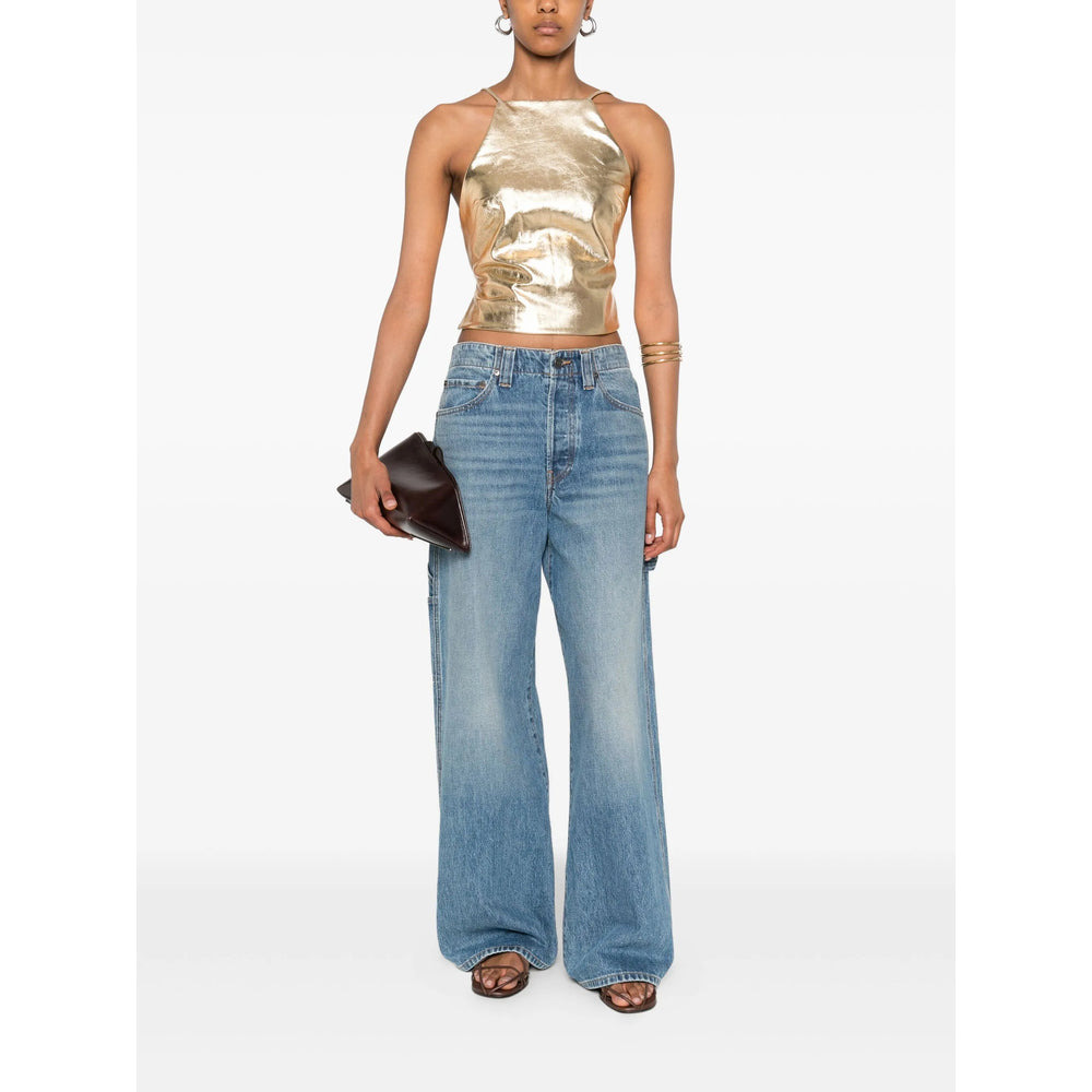 Cult Gaia Gold Tops - Vests & Tank Tops Women - 2
