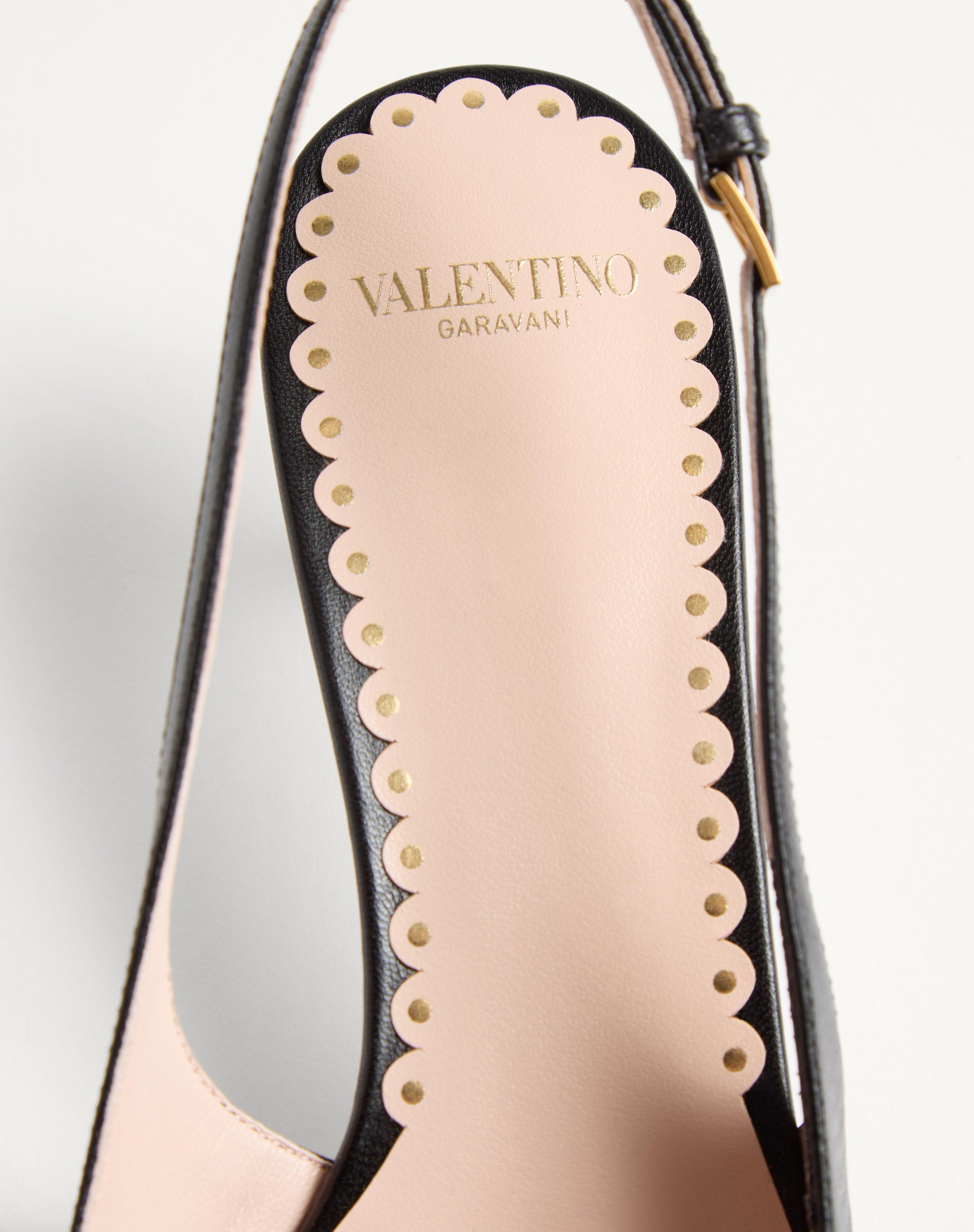 BEPOINTY SLINGBACK PUMP IN PATENT LEATHER AND KIDSKIN 45MM - 7