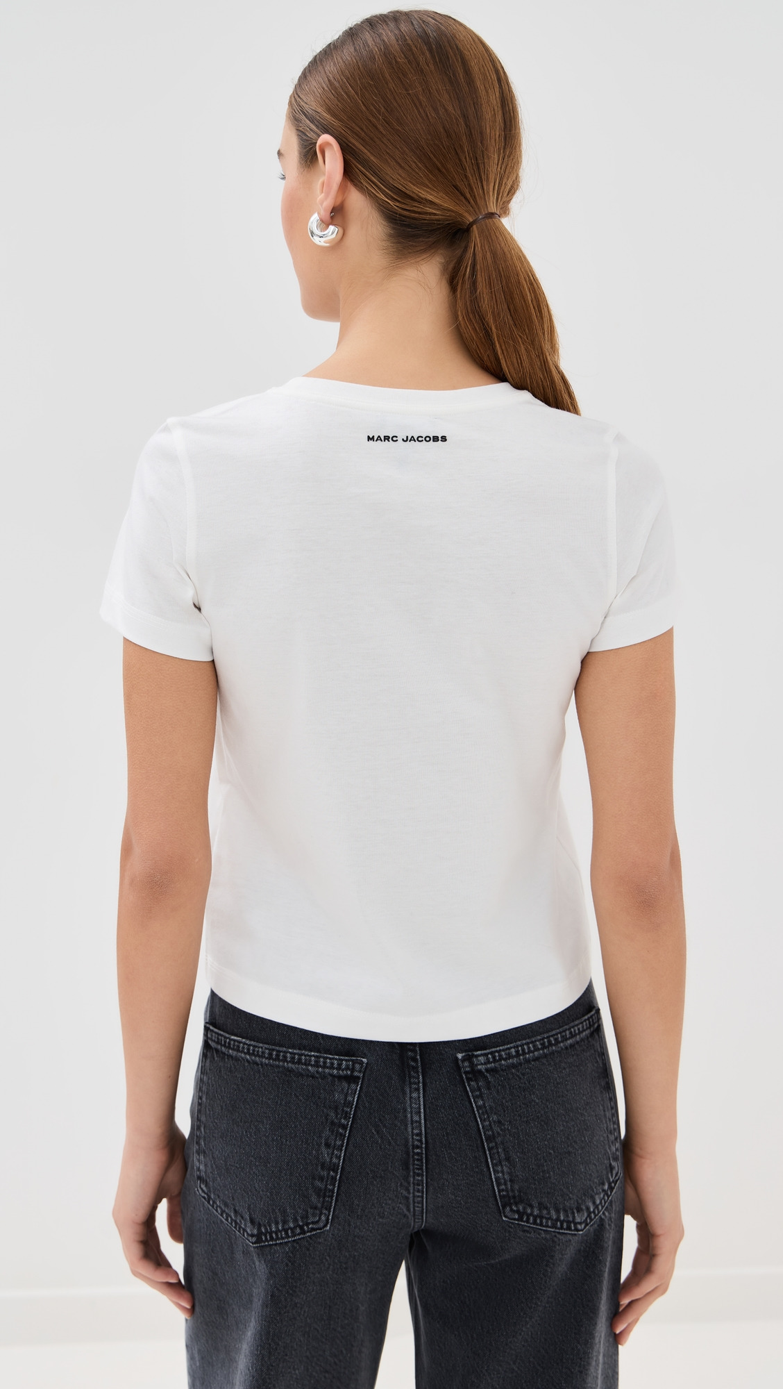 Trompe L'Oeil Eyelet Slim Tee - 2