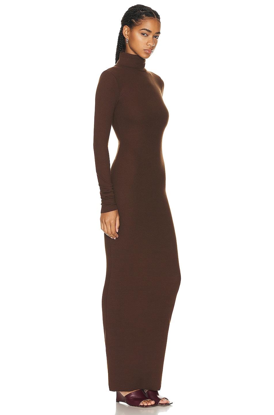 Long Sleeve Turtleneck Maxi Dress - 2
