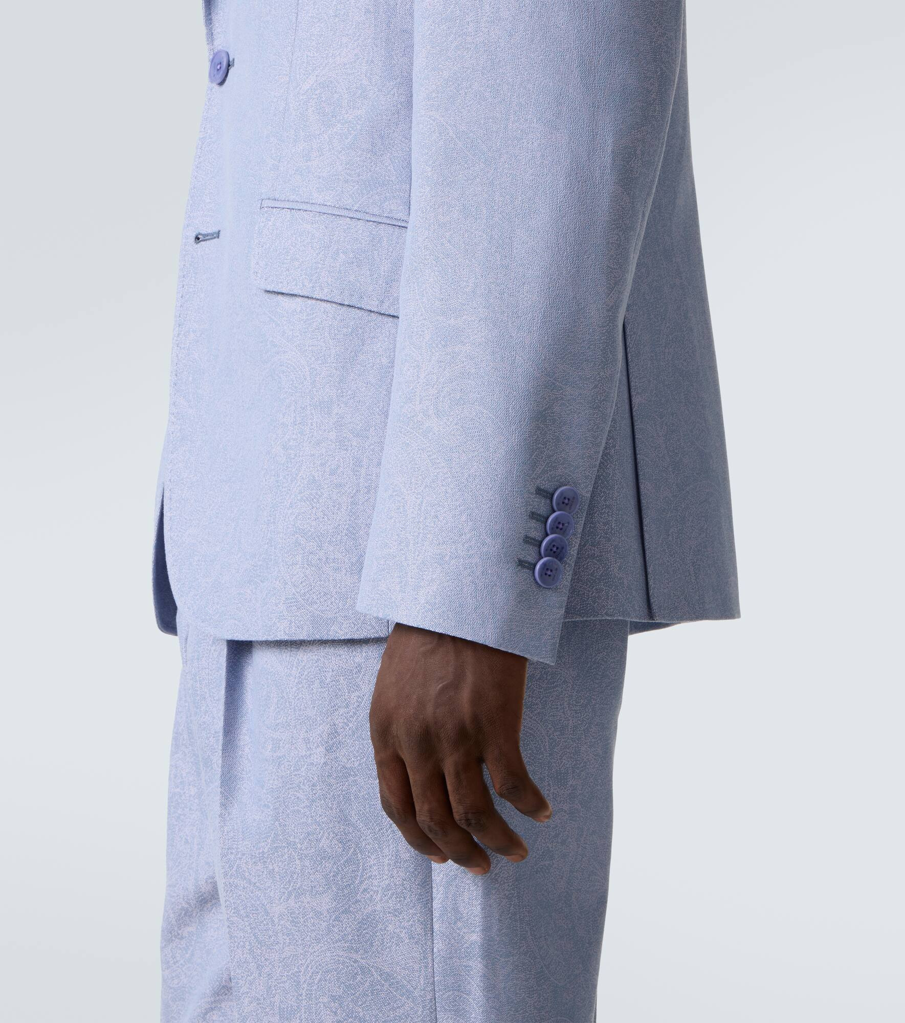 Cotton jacquard blazer - 7