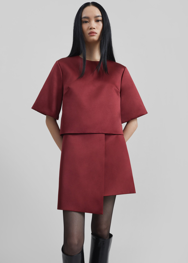 By Malene Birger Raye Mini Skirt - Cabernet 6