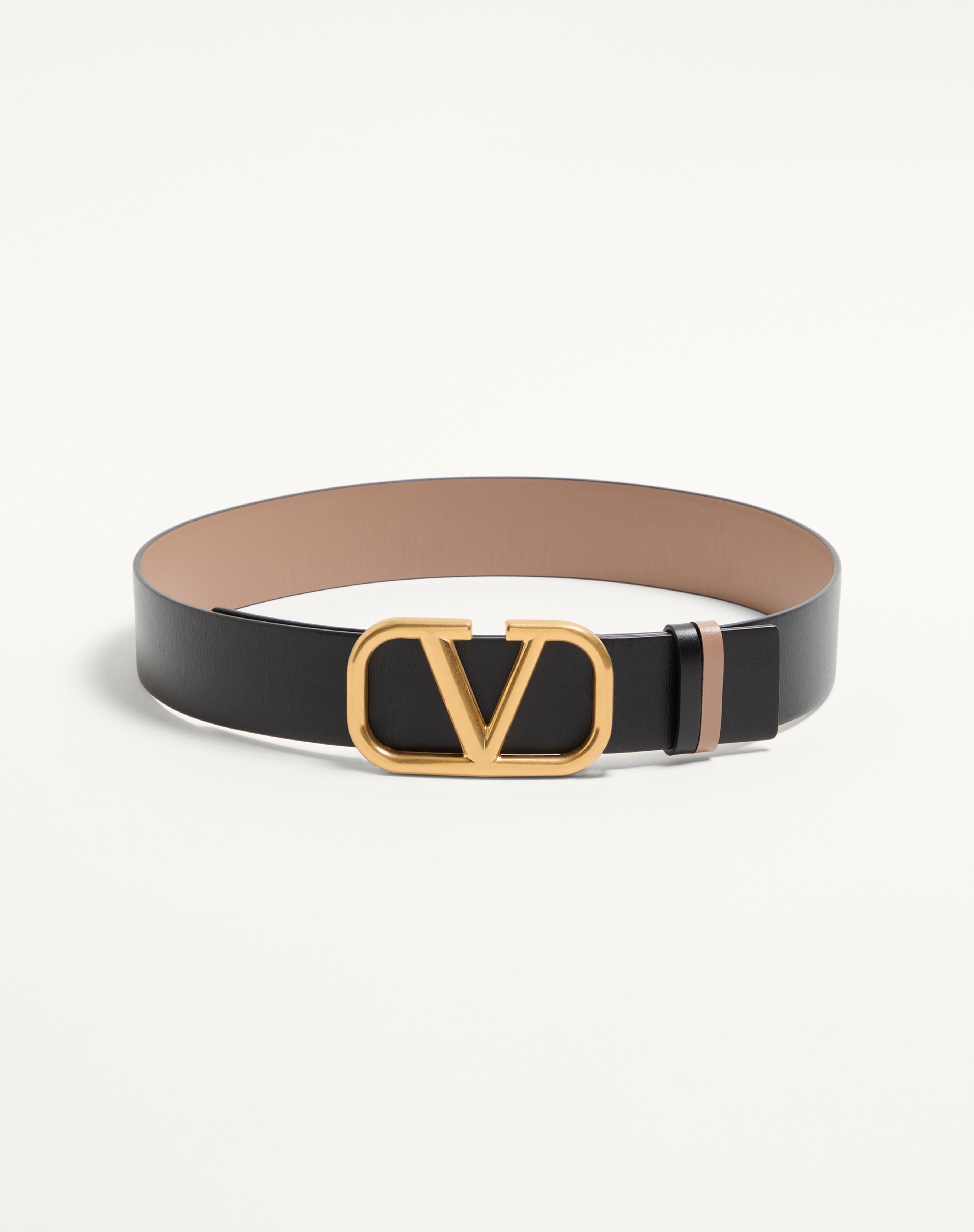 REVERSIBLE VLOGO SIGNATURE BELT IN GLOSSY CALFSKIN 40 MM - 4