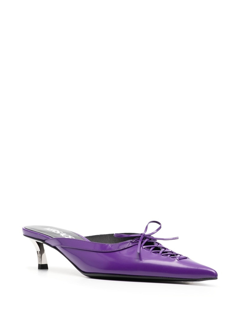 VERSACE Pin-point 50mm mules outlook