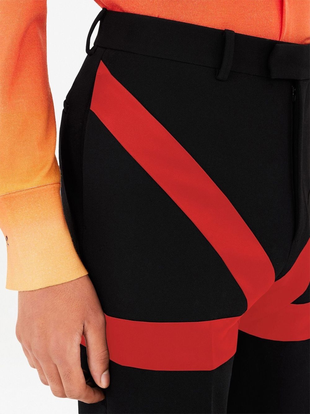 graphic-print tailored trousers - 6