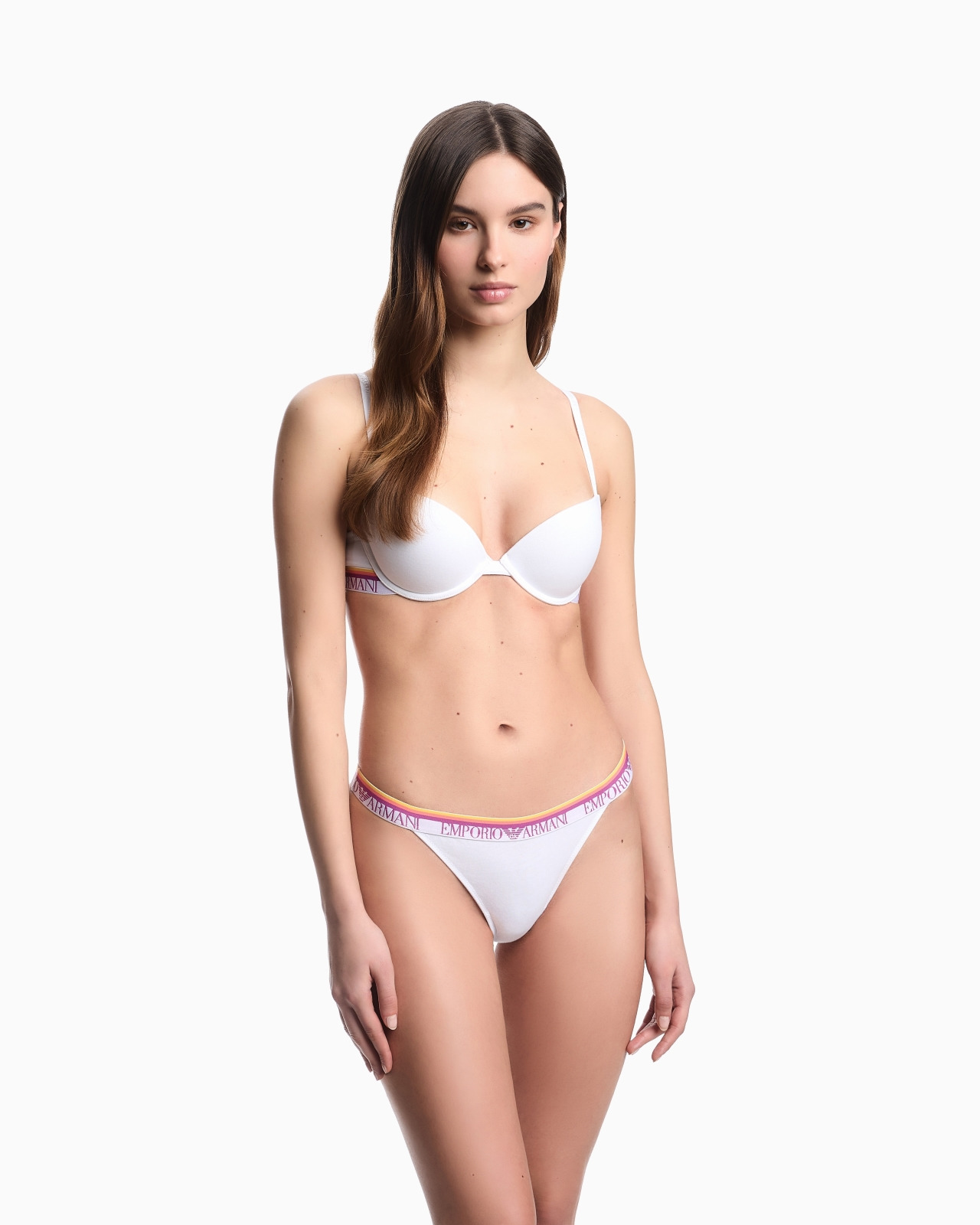 ASV ICONIC ORGANIC-COTTON PUSH-UP BRA WITH LOGO UNDERBAND - 2