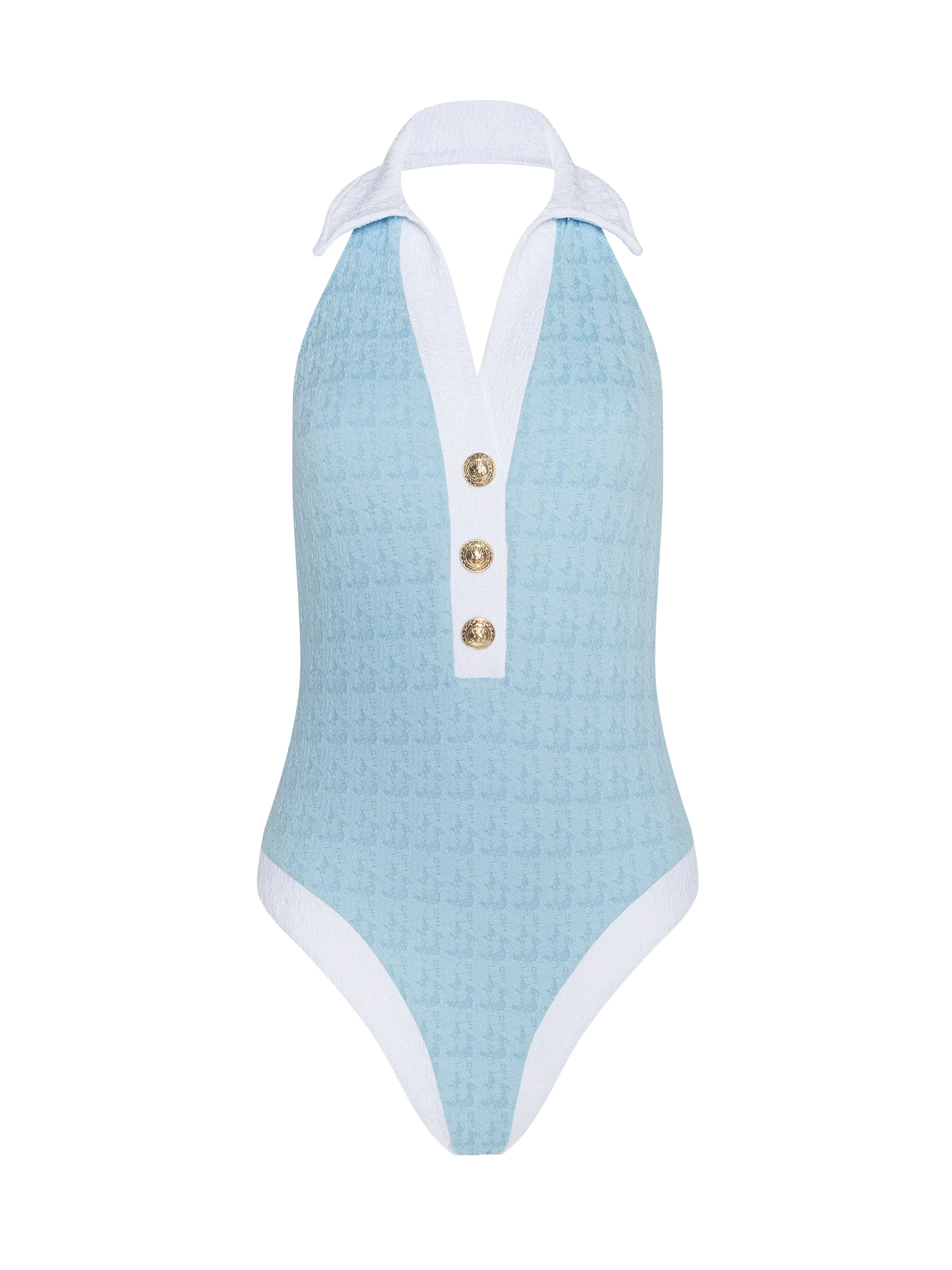 Natalya Collared One-Piece Swimsuit - 1