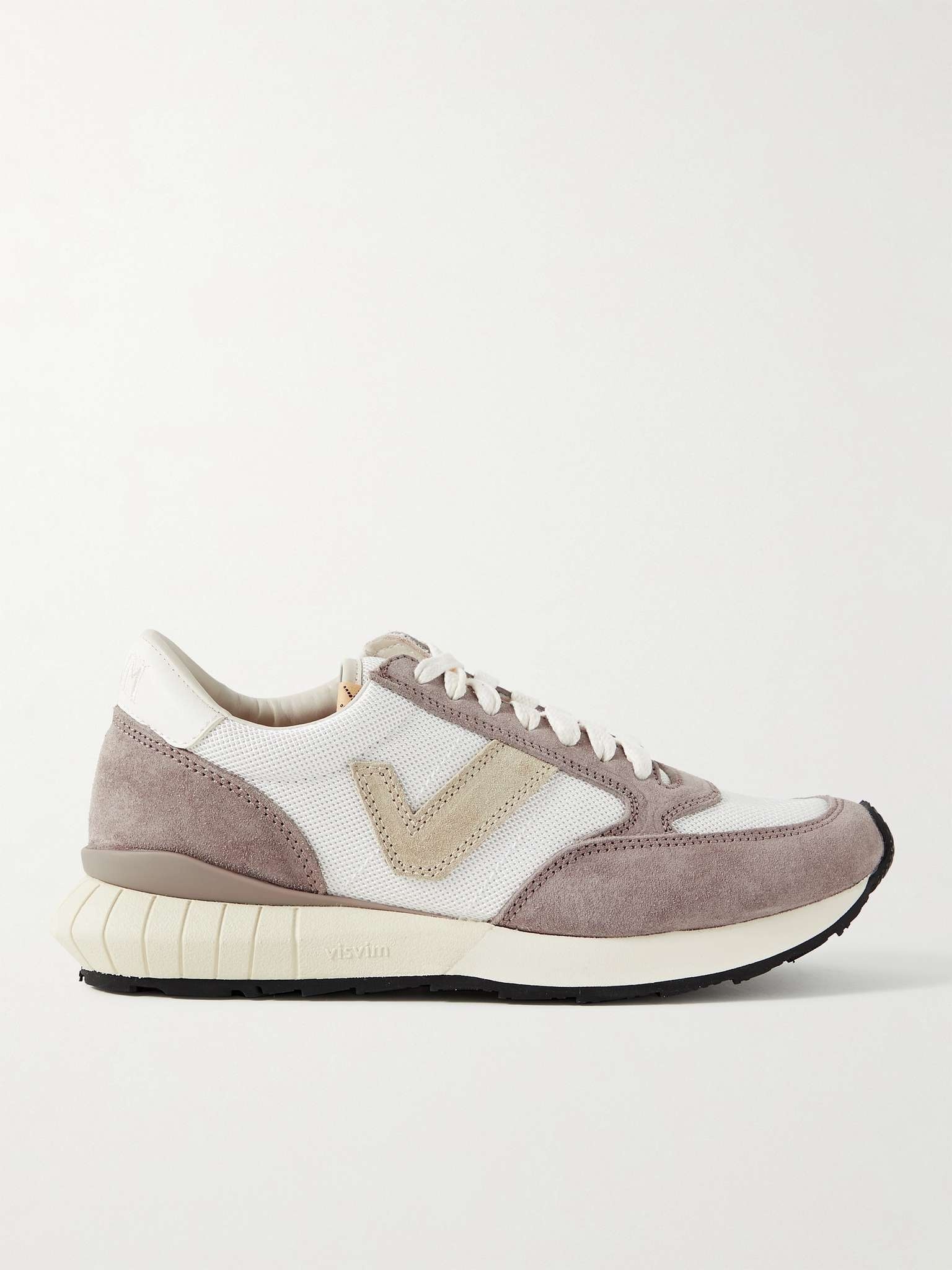 Dunand Suede and Leather-Trimmed Mesh Sneakers - 1