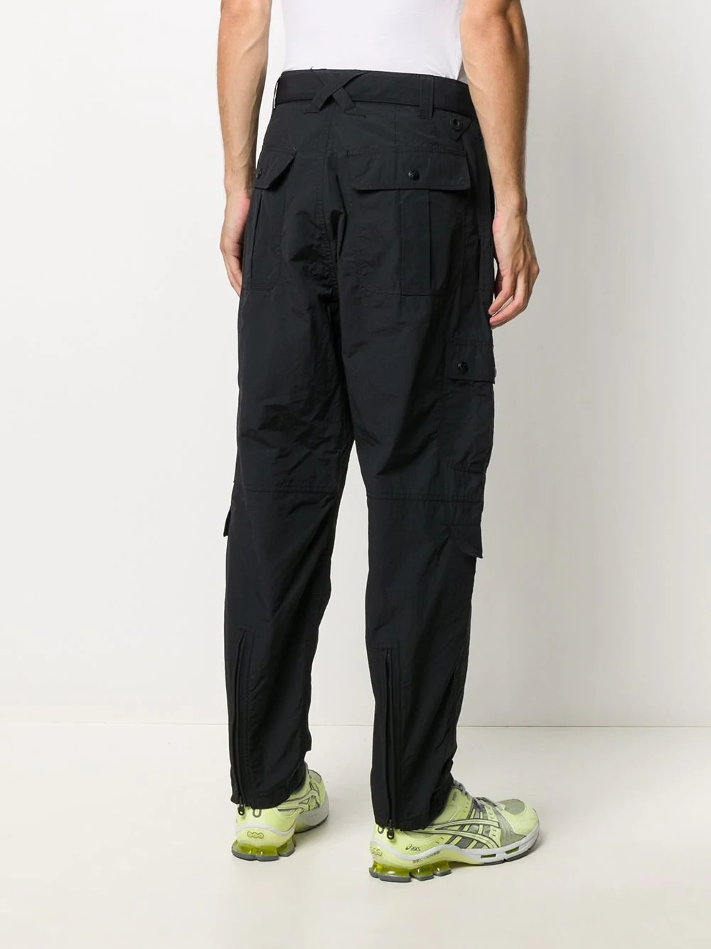 multi-pocket parachute trousers - 4