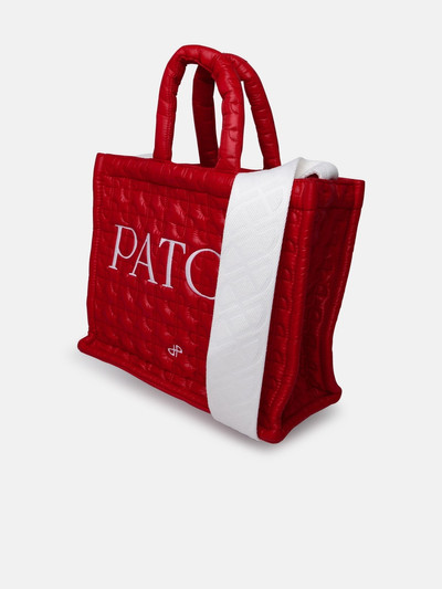 PATOU 'TOTE PATOU' SMALL RED NYLON BAG outlook