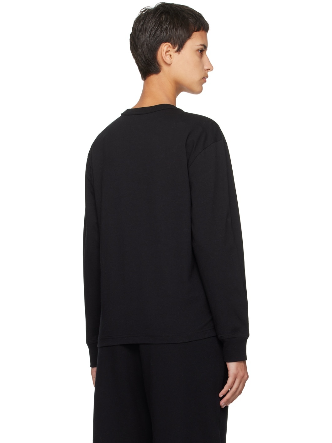 Black Puff Long Sleeve T-Shirt - 3