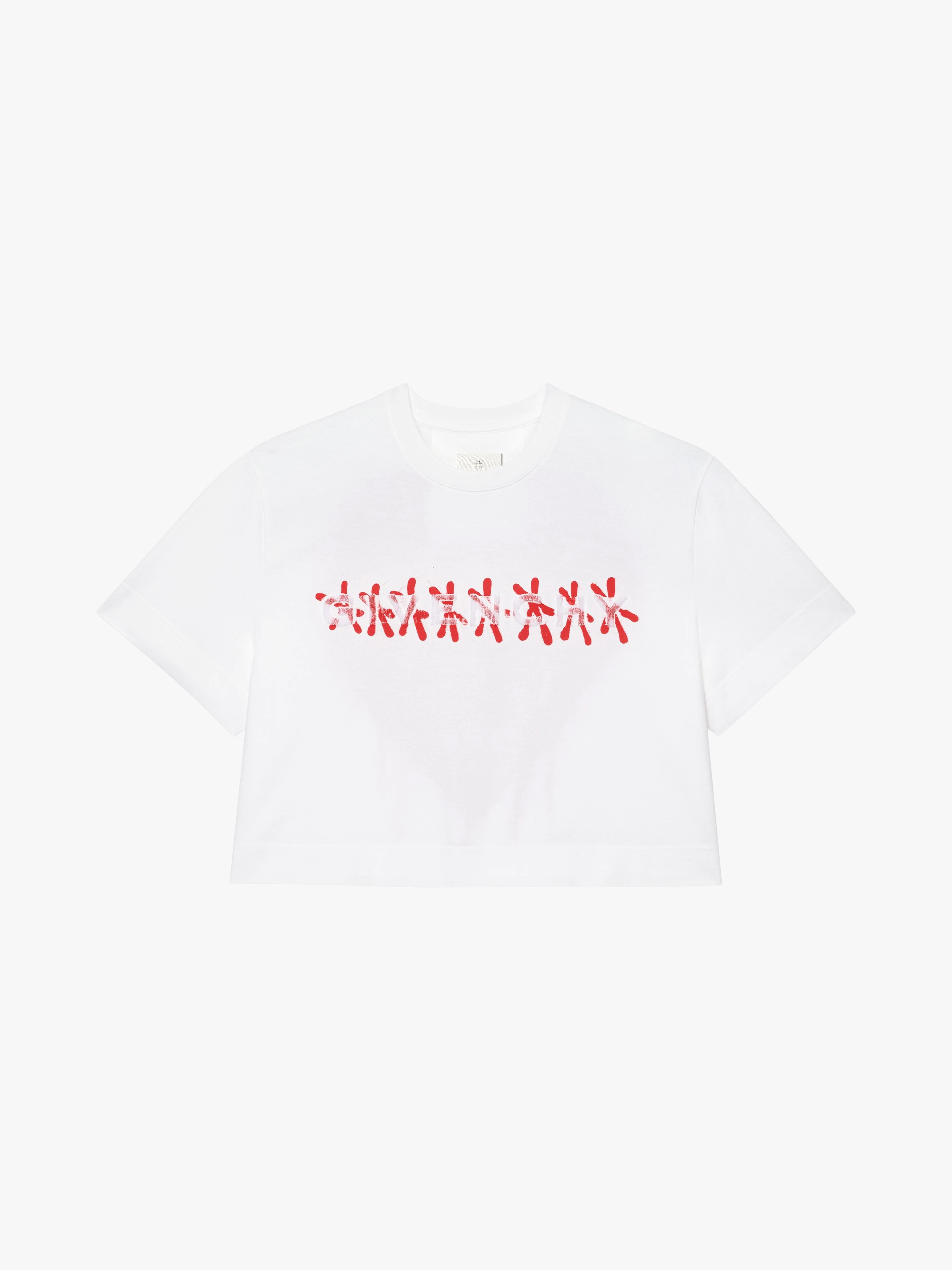 T-SHIRT IN JERSEY WITH TAG EFFECT PRINT - 1