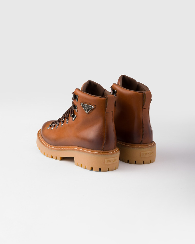 Laced leather booties 5