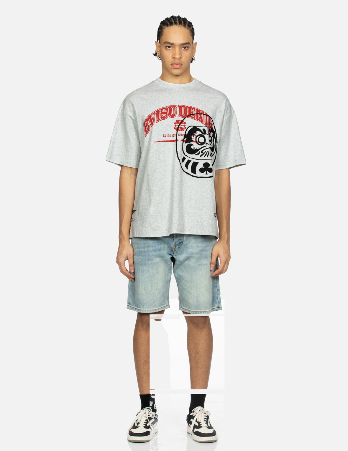 LOGO AND GAMING DARUMA PRINT RELAX FIT T-SHIRT - 5