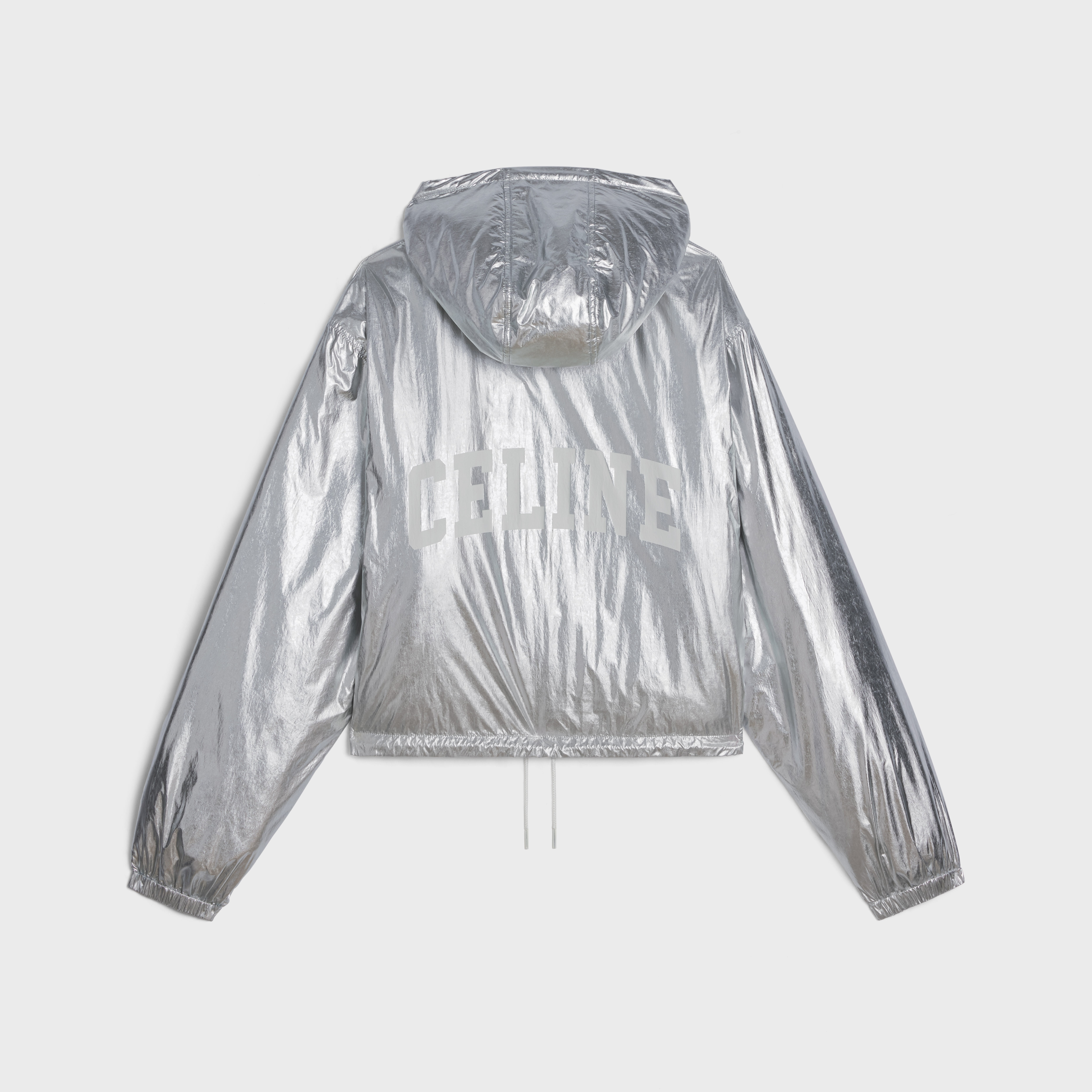 cropped skater jacket in nylon - 2