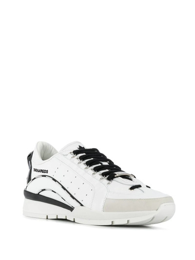 DSQUARED2 low-top lace-up trainers outlook