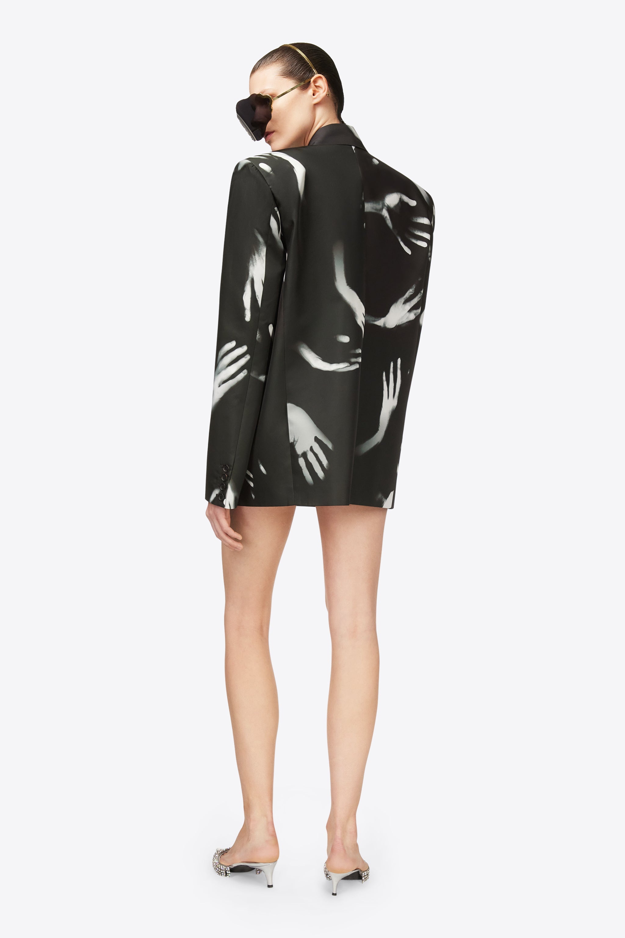 HANDPRINT OVERSIZED BLAZER - 6