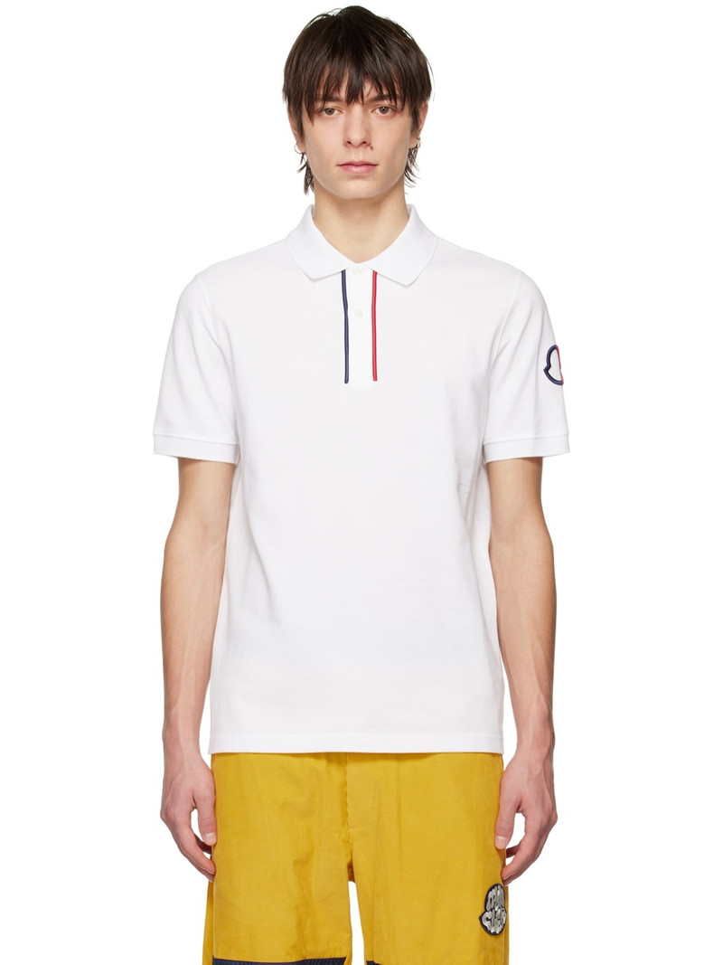 logo-patch short-sleeve polo shirt - 1