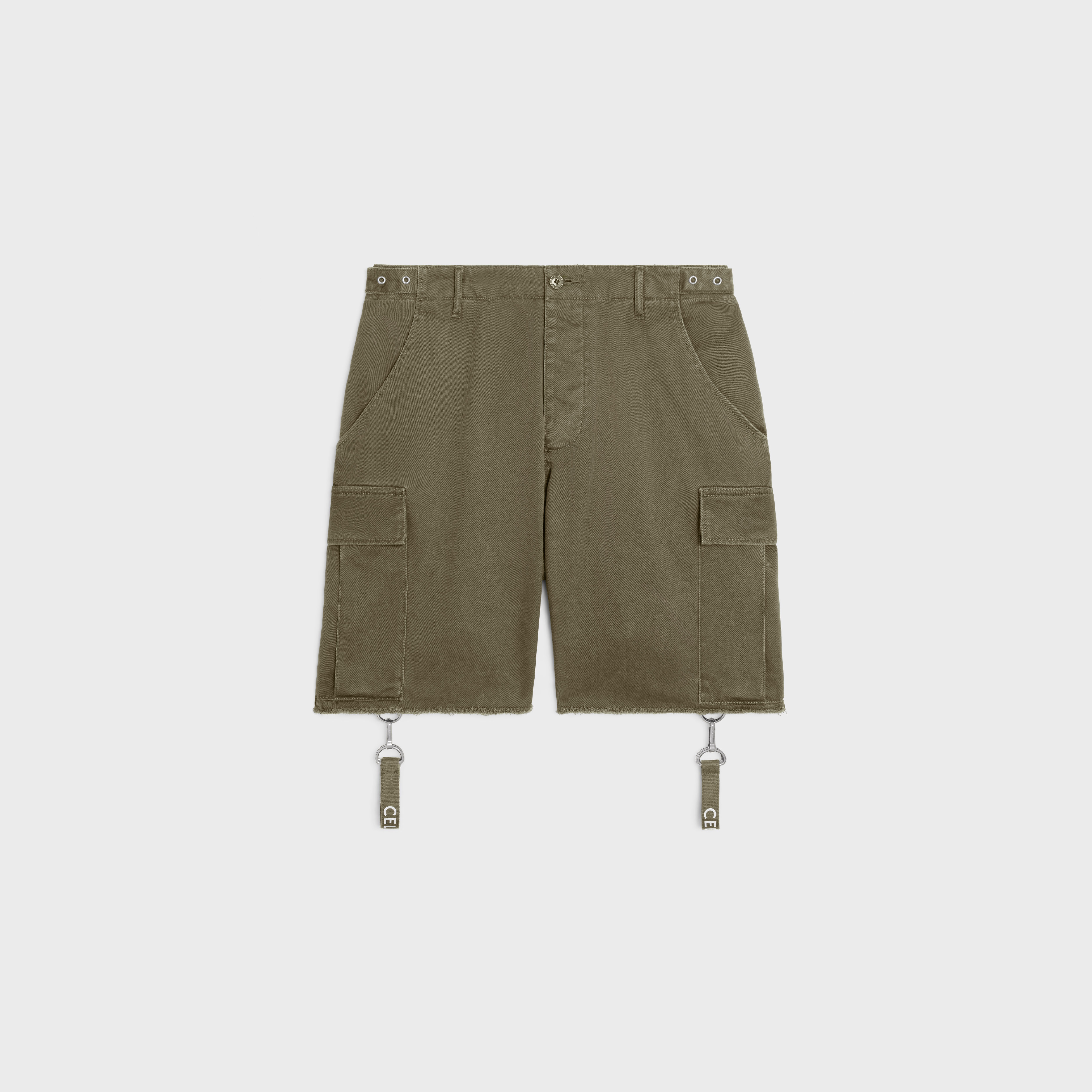 shorts with celine straps in cotton - 1