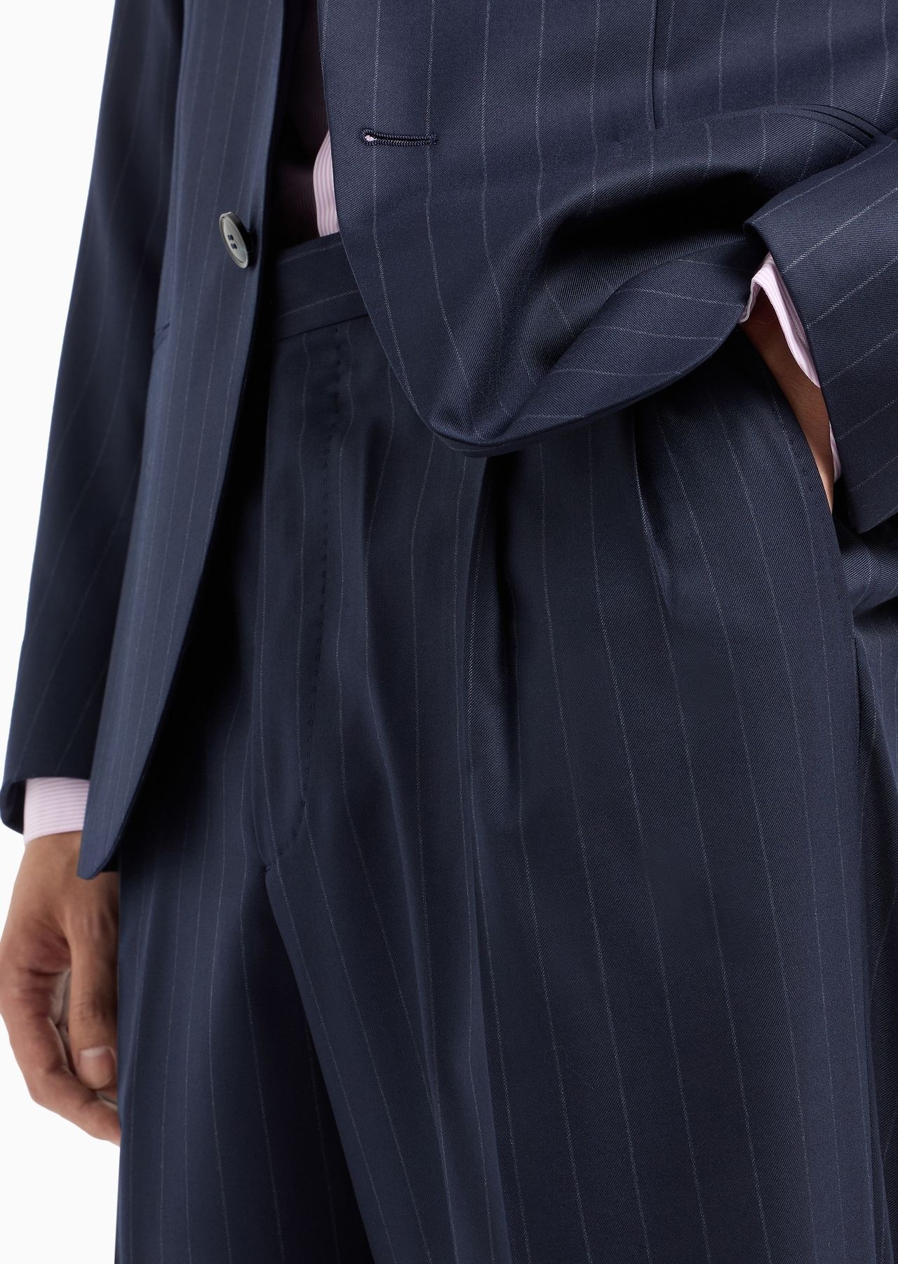 Single-breasted Soho line suit in pinstriped virgin wool - 6