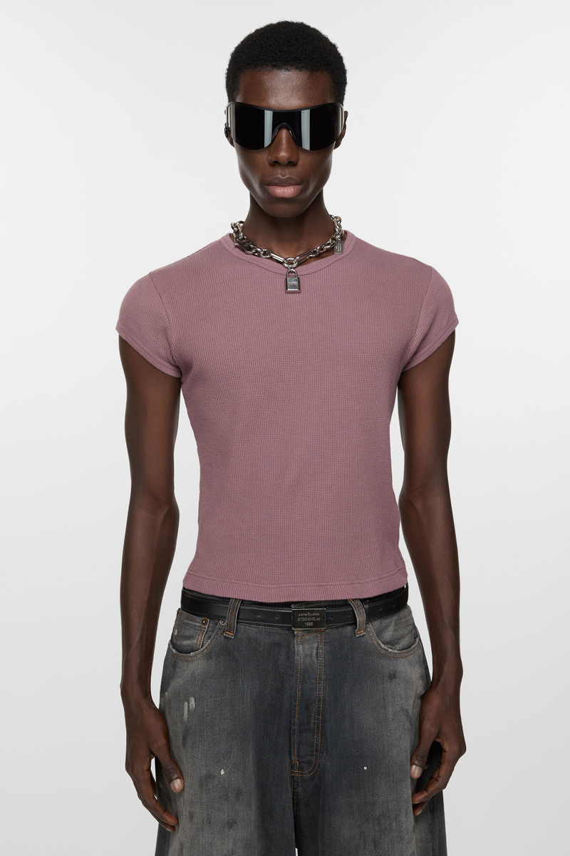 Acne Studios T-shirt - Fitted unisex fit - Plum purple outlook