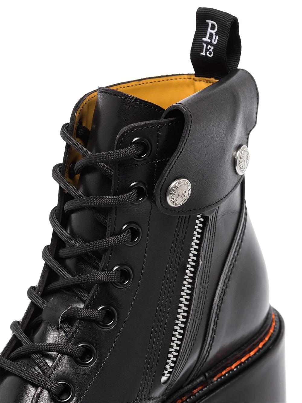 platform-sole 105mm combat boots - 2