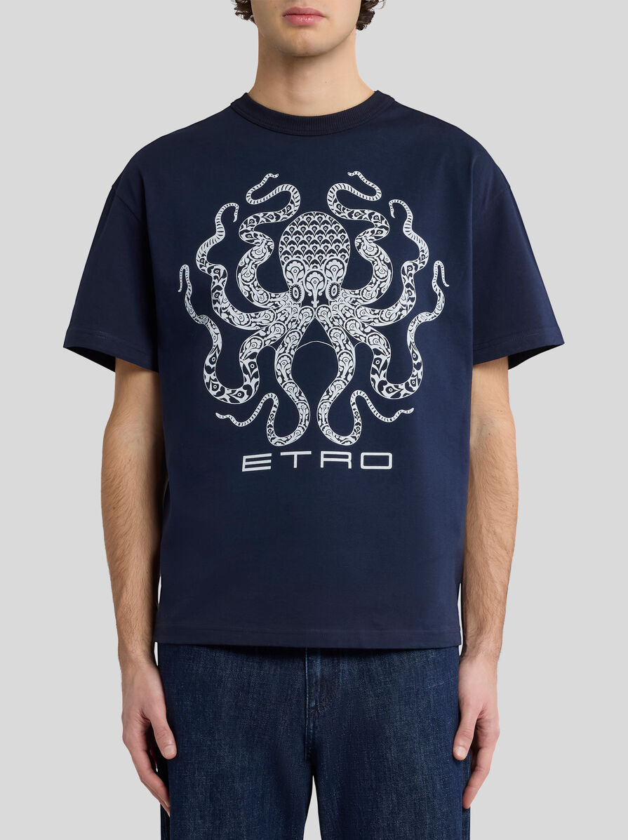 T-SHIRT WITH OCTOPUS AND LOGO - 2