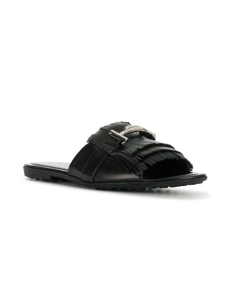 Tod's Double T fringed slides outlook
