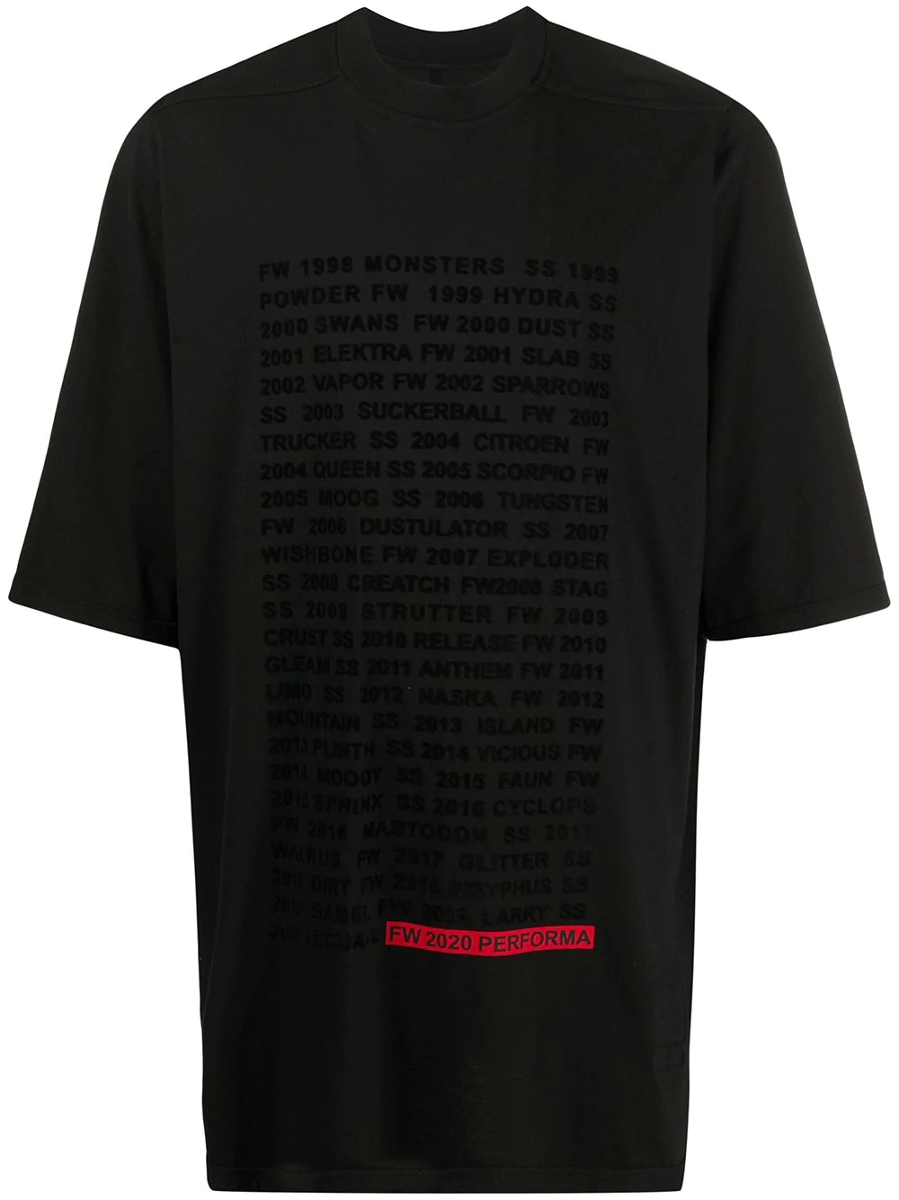 text print oversized T-shirt - 1