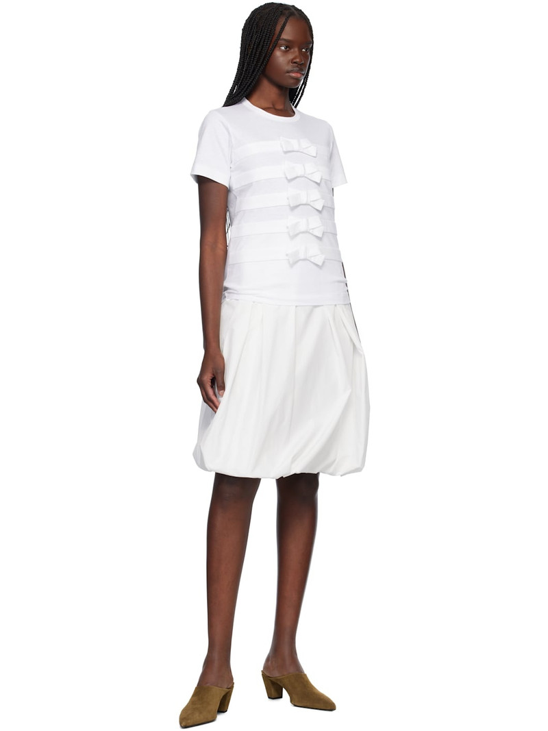 Comme des Garçons GIRL White Cotton Jersey T-shirt outlook