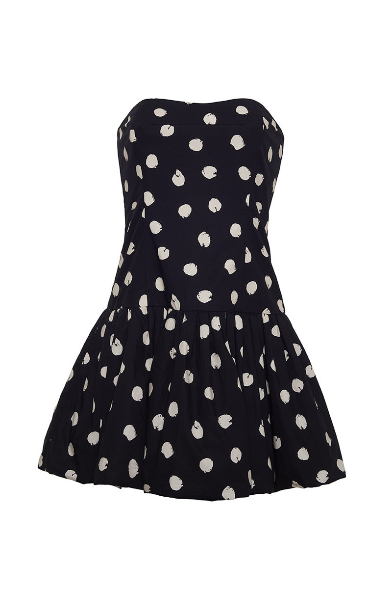 Elena Dress A Little Flirt, Lots of Flair—Strapless, Sculpted, and Bubbling with Playful Charm 1