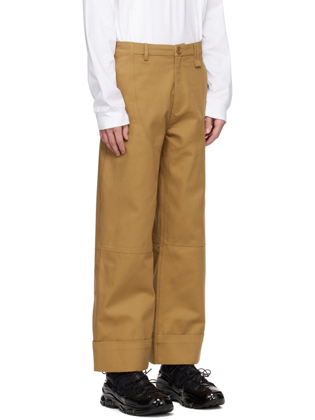 Khaki Four-Pocket Jeans - 2