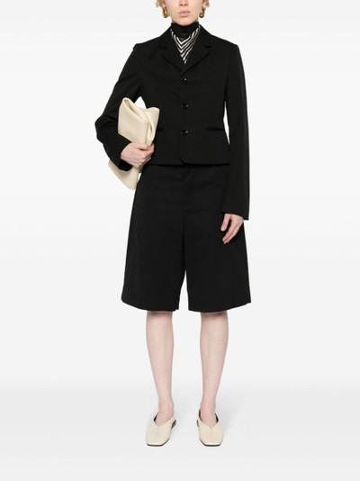 Lemaire notched-lapels cropped blazer outlook