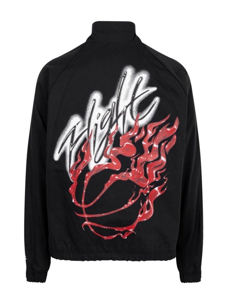 Jordan x Travis Scott graffiti print jacket outlook