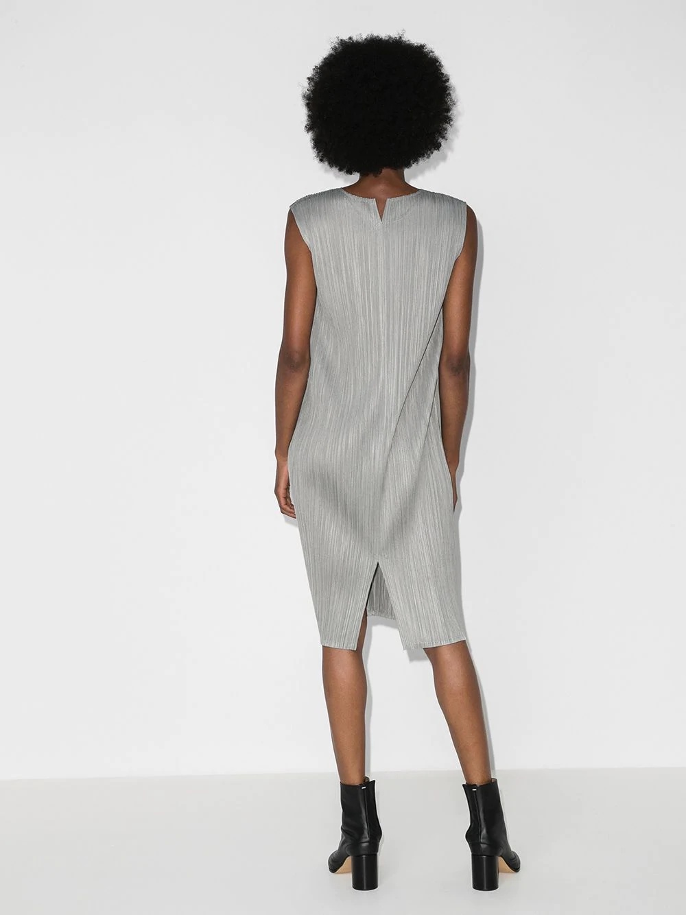 plissé shift dress - 3