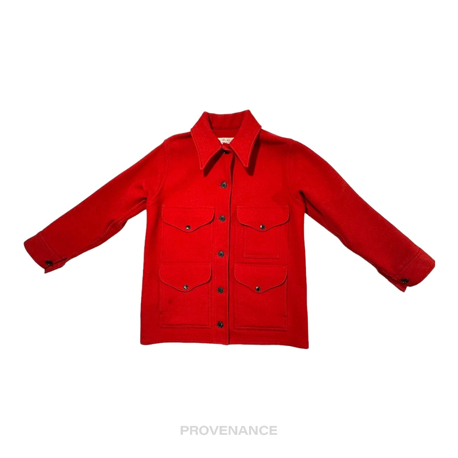 Filson Mackinaw Wool Cruiser Jacket - Scarlet Red W10 - 3