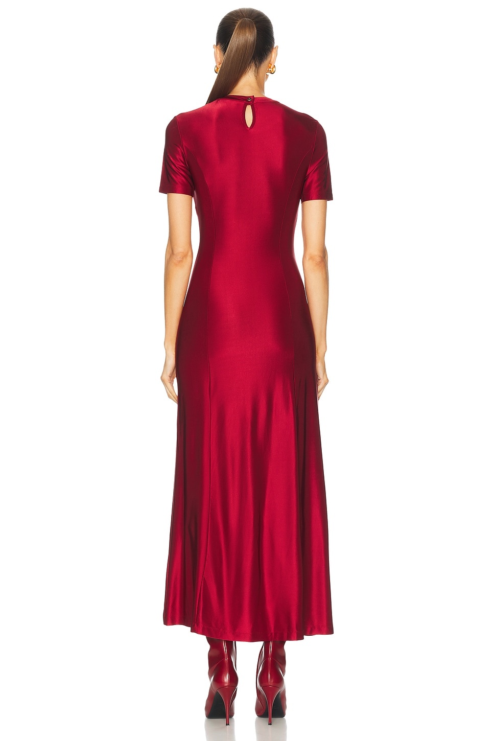 Short Sleeve Midi Dress - 4