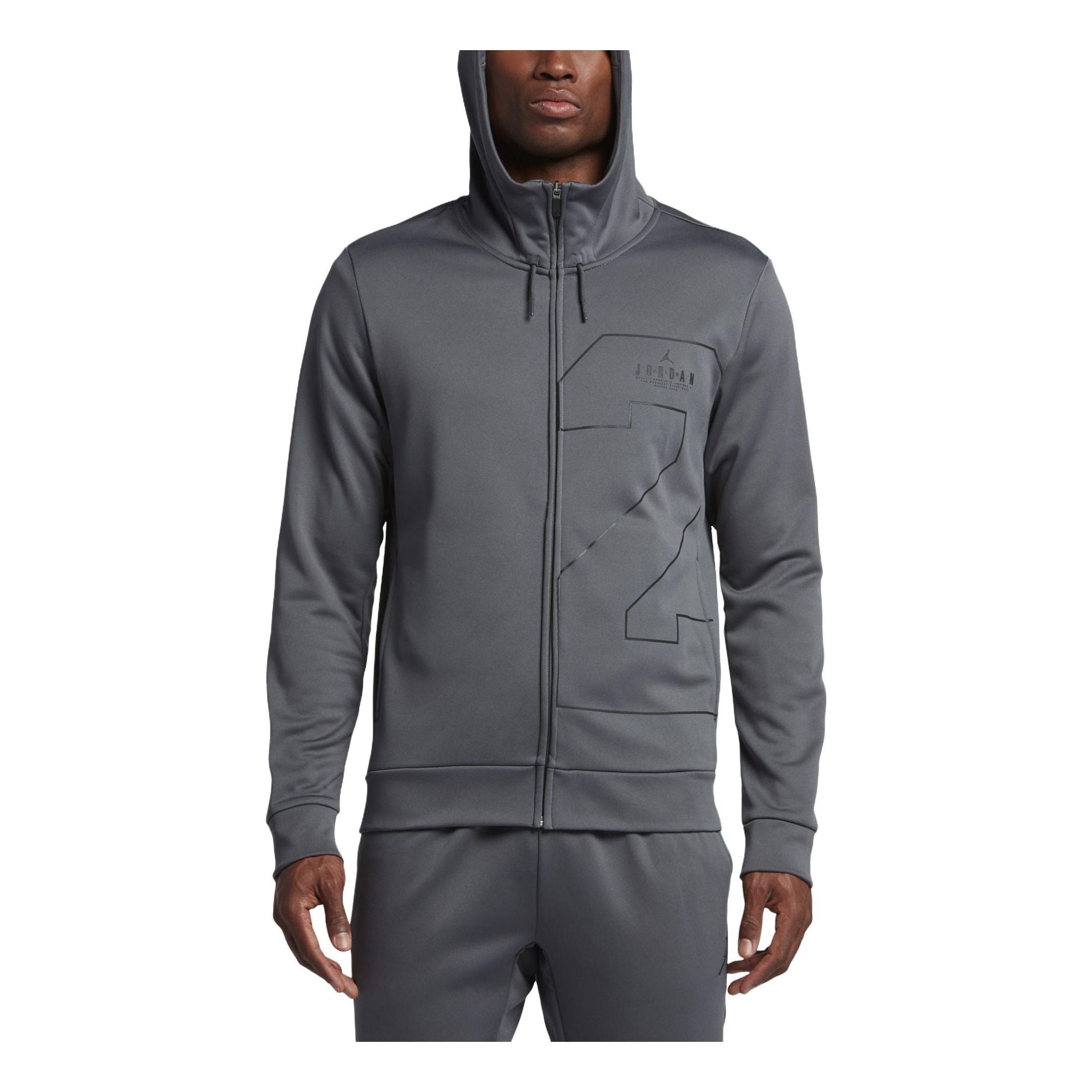 Air Jordan 23 Therma Lite Full zip Hoodie 'Grey' 831381-021 - 1